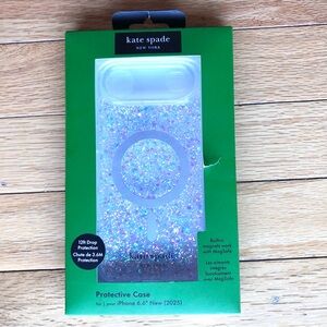 Kate Spade iPhone 17 Air Case Chunky Glitter New In Box iPhone 6.6" MagSafe